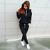 Hooded sweater suit